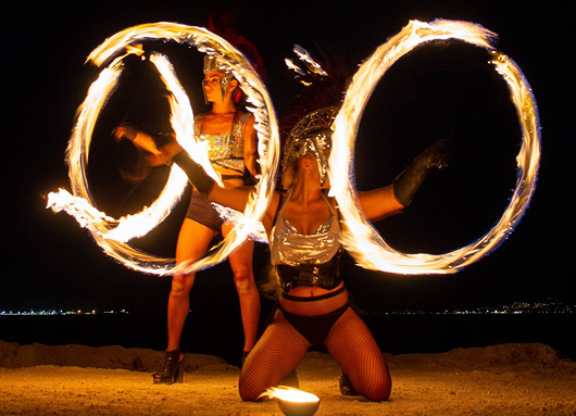 La foto del'fire show